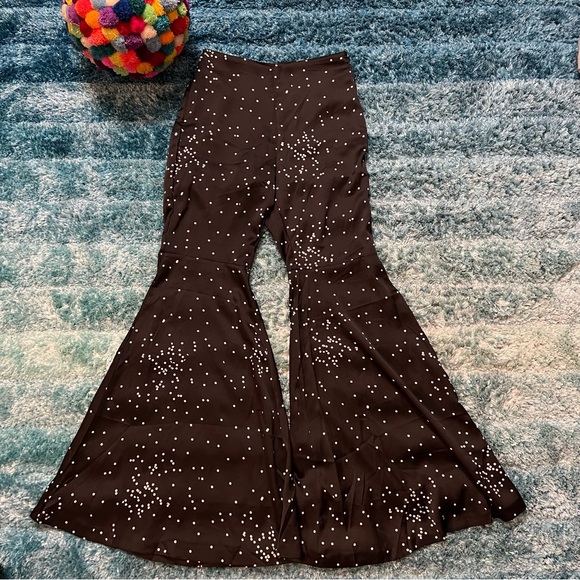Line + Dot Silky Flare Party Pants Small - Picture 1 of 6